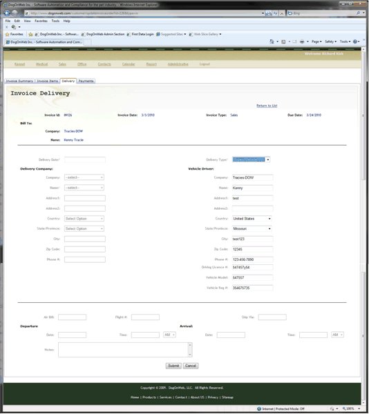 Office Invoice Delivery